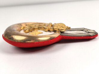 Preussen,  einzelnes Epaulett für einen Hauptmann im Füsilier Regiment 86, Prächtiger Namenszug
