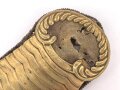 Bayern , einzelne Epaulette für Offiziere Modell 1848 zum Einschlaufen und Knöpfen , Altersspuren