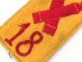 1. Weltkrieg,  einzelne Schulterklappe für einen Angehörigen im Feldartillerie Regiemnt Nr. 18