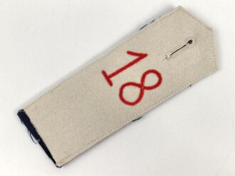 Kaiserreich,  einzelne Schulterklappe für einen Angehörigen im Feldartillerie Regiment Nr. 18