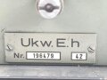 UWK Empfänger h ( Ukw.E.h.) datiert 1942,  für Sturmgeschütze der Wehrmacht . Originallack , Funktion nicht geprüft