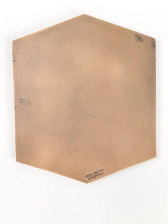 Baden, Ehrenplakette der Landeshauptstadt Karlsruhe im Etui, dieses 10,5 x 13cm