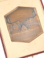 Baden, Ehrenplakette der Landeshauptstadt Karlsruhe im Etui, dieses 10,5 x 13cm