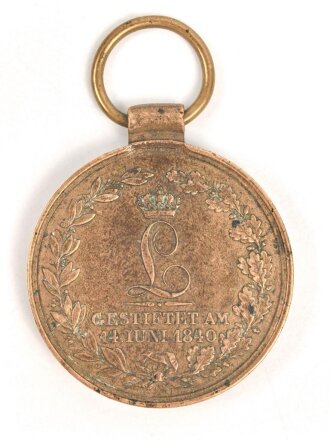 Hessen, Felddienstzeichen (Kriegsdenkmünze) 1840, Messing