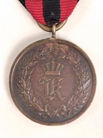Württemberg,  Medaille "Für treuen Dienst in einen Feldzug" für den Feldzug 1866