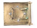 Württemberg, Koppelschloss für Mannschaften alter Art, grosse Ausführung bis 1895. Vor längerer Zeit gereinigt, danach das Emblem wieder angelötet, typische 80iger Jahre " restauration"