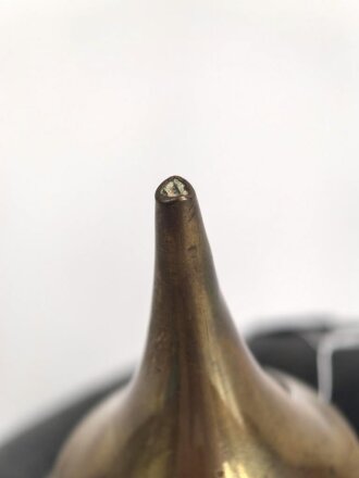 Bayern, Pickelhaube für Mannschaften in einem Landwehr Infanterie Regiment. Unvollständig, das Leder angetrocknet