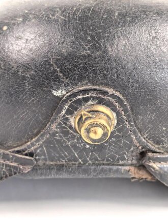 Bayern, Pickelhaube für Mannschaften in einem Landwehr Infanterie Regiment. Unvollständig, das Leder angetrocknet