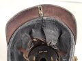 Bayern, Pickelhaube für Mannschaften in einem Landwehr Infanterie Regiment. Unvollständig, das Leder angetrocknet