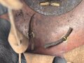 Bayern, Pickelhaube für Mannschaften in einem Landwehr Infanterie Regiment. Unvollständig, das Leder angetrocknet