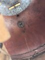 Bayern, Pickelhaube für Mannschaften in einem Landwehr Infanterie Regiment. Unvollständig, das Leder angetrocknet