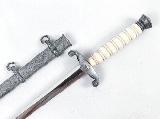 Brieföffner III.Reich in Form eines Dolches für Offiziere des Heeres. Saubere Klinge ohne Herstellermarkierung, guter Zustand, Gesamtlänge 19,5cm