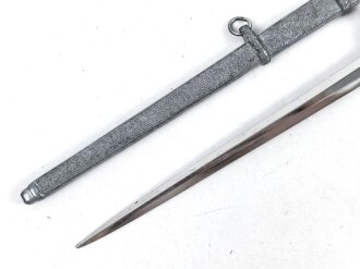 Brieföffner III.Reich in Form eines Dolches für Offiziere des Heeres. Saubere Klinge ohne Herstellermarkierung, guter Zustand, Gesamtlänge 19,5cm