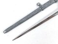 Brieföffner III.Reich in Form eines Dolches für Offiziere des Heeres. Saubere Klinge ohne Herstellermarkierung, guter Zustand, Gesamtlänge 19,5cm
