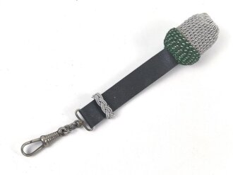 Faustriemen für Unteroffiziere des Heeres, Miniatur als Schlüsselanhänger ? Gesamtlänge mit Karabinerhaken 11,5cm