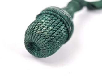 Troddel für ein Seitengewehr der Wehrmacht, Miniatur als Schlüsselanhänger ? Gesamtlänge mit Karabinerhaken 12,5cm