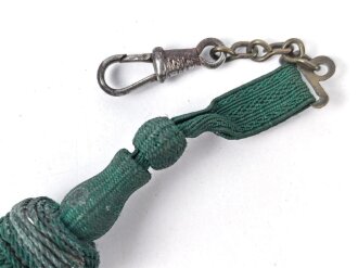 Troddel für ein Seitengewehr der Wehrmacht, Miniatur als Schlüsselanhänger ? Gesamtlänge mit Karabinerhaken 12,5cm