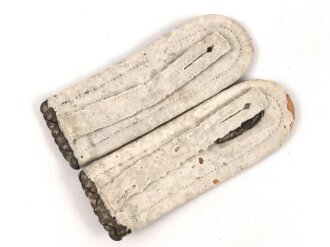 Preußen, Paar Schulterstücke für einen Leutnant im Infanterie Regiment 85 Rendsberg / Kiel, Länge 11,5cm