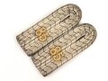 Preußen, Paar Schulterstücke für einen Leutnant im Infanterie Regiment 85 Rendsberg / Kiel, Länge 11,5cm