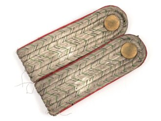 Sachsen, Paar Schulterstücke für einen Leutnant, die Auflagen fehlen,  Länge  12,5cm