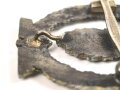 Minensucher Kriegsabzeichen, Zink versilbert und vergoldet, an Quernadel