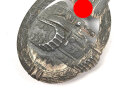Panzerkampfabzeichen in silber, Zink hohl geprägt, vermutlich Schickle
