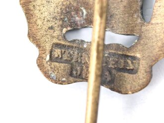 Miniatur 16mm Deutsches Reichssportabzeichen in Bronze DRL. Hersteller Wernstein Jena