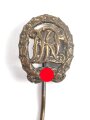 Miniatur 16mm Deutsches Reichssportabzeichen in Bronze DRL. Hersteller Wernstein Jena