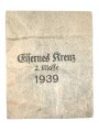 Papiertüte für ein Eisernes Kreuz 2. Klasse 1939. Hersteller Ernst L. Müller Pforzheim