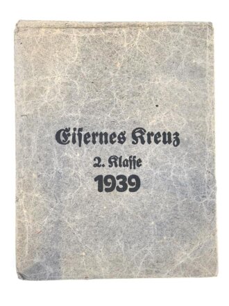 Papiertüte für ein Eisernes Kreuz 2. Klasse 1939. Hersteller Frank & Reif Stuttgart