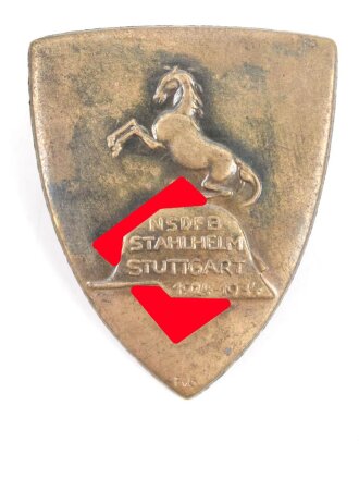 Blechabzeichen "NSDFB Stahlhelm Stuttgart...