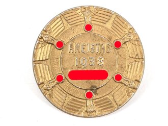Abzeichen aus Leichtmetall"  Kreistag 1938 NSDAP"