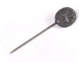 Miniatur Deutsches Reiterabzeichen in Silber 18mm, Lauer Nürnberg "990" Silber