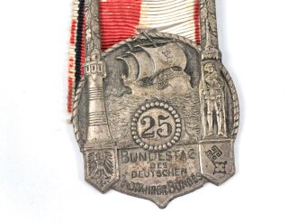 Bundestag des Deutschen Radfahrbundes 18.August 1908 Bremen, tragbares Abzeichen
