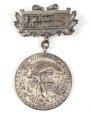 Deutscher Radfahrbund, tragbare Medaille für hervorragende Leistungen in der einzel Dauerfahrt zum Bundestag des Deutschen Radfahrbundes 18.August 1908 Bremen