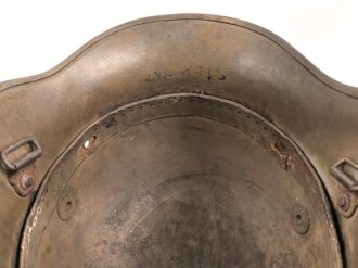 Österreich k.u.k. Stahlhelm in gutem Zustand, Originallack, die Polster vom Innenfutter fehlen.