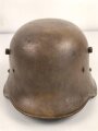 Österreich k.u.k. Stahlhelm in gutem Zustand, Originallack, die Polster vom Innenfutter fehlen.