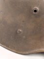 Österreich k.u.k. Stahlhelm in gutem Zustand, Originallack, die Polster vom Innenfutter fehlen.