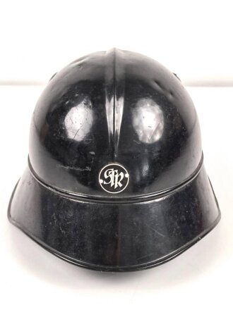 Feuerwehr oder Werkschutzhelm, Eisen lackiert, guter Gesamtzustand