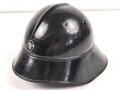 Feuerwehr oder Werkschutzhelm, Eisen lackiert, guter Gesamtzustand