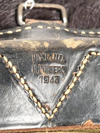 Tornister Wehrmacht datiert 1943, getragenes Stück