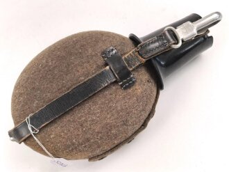 Feldflasche Wehrmacht WAL 38,  getragenes Stück