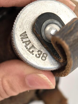 Feldflasche Wehrmacht WAL 38,  getragenes Stück