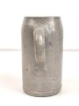 1.Weltkrieg, Steingut Bierkrug 1 Liter " Zum Feldgrauen Lille" 1914 / 1916. Altersspuren