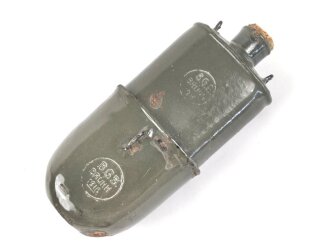 Österreich k.u.k. , emaillierte Feldflasche mit Trinkbecher datiert 1916.