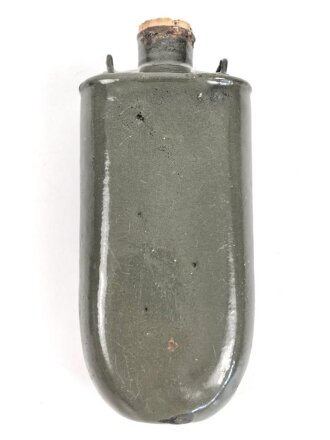 Österreich k.u.k. , emaillierte Feldflasche mit Trinkbecher datiert 1916.