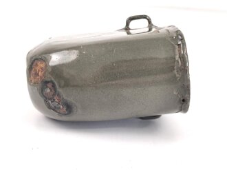 Österreich k.u.k. , emaillierte Feldflasche mit Trinkbecher datiert 1916.