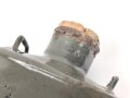 Österreich k.u.k. , emaillierte Feldflasche mit Trinkbecher datiert 1916.