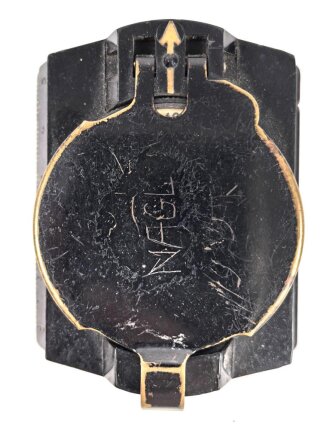 Kompass aus schwarzer Preßmasse " Busch Rathenow" Kaufstück aus dem 1930iger Jahren in gutem Zustand