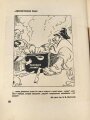 Russland 2. Weltkrieg, Buch " Kriegstreiber" Sowjetische Karikaturen von Boris Jefimow. , datiert 1938. In den meisten Seiten liegen Feldpostkarten mit jeweiligen Übersetzungen in Deutsch. Eher schlechter Zustand, aber hochinteressant